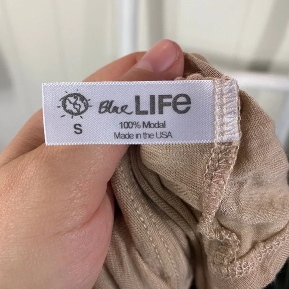 Women’s Blue Life Long Sleeve Top - Picture 3 of 4